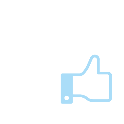 Ícone de chave com um ícone de polegar para cima