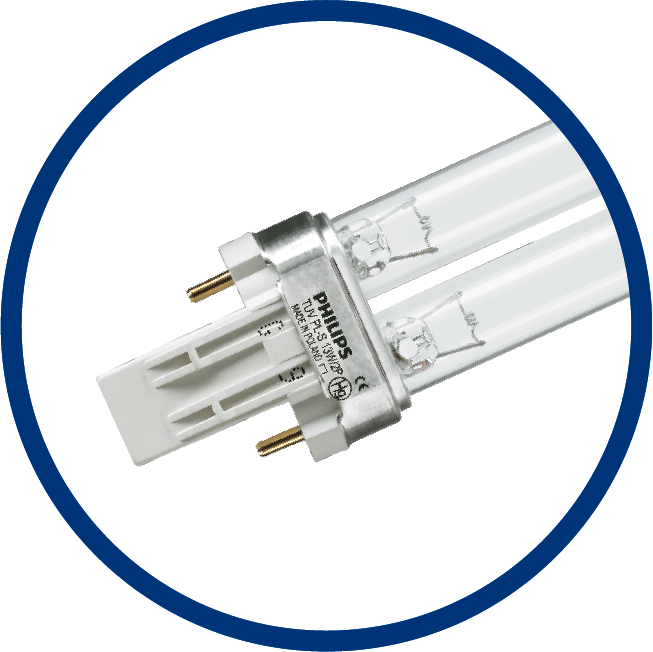 Imagem de lâmpada de desinfeção por UV-C