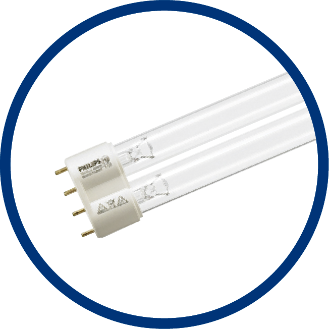 Imagem de lâmpada de desinfeção por UV-C
