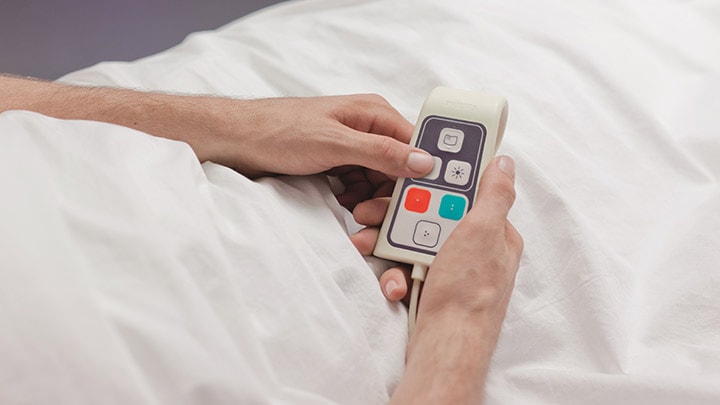 O controlo remoto para doentes HealWell da Philips Lighting melhora a experiência do paciente com uma iluminação facilmente personalizável