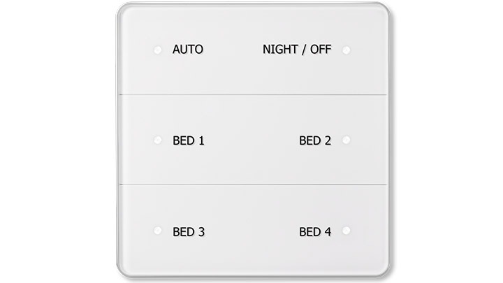 O painel de controlo de iluminação de quarto HealWell da Philips Lighting proporciona às equipas de cuidados de saúde o controlo sobre a iluminação dos quartos dos doentes