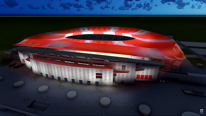 A iluminação mais inovadora para o melhor estádio do mundo.