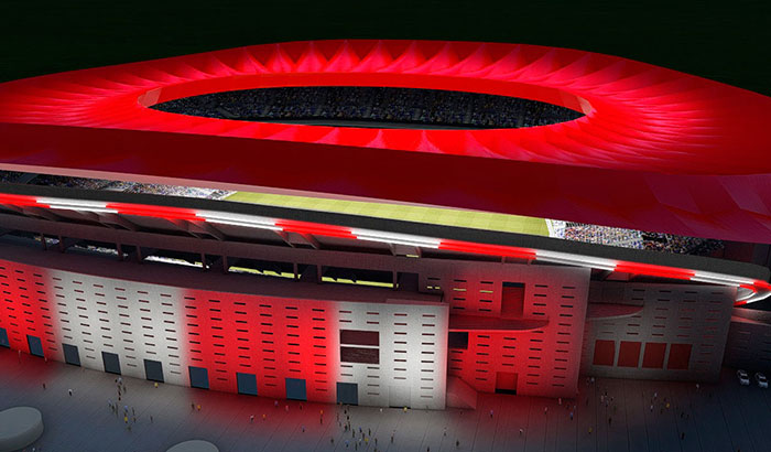 Fornecedor oficial de iluminação do Club Atlético de Madrid