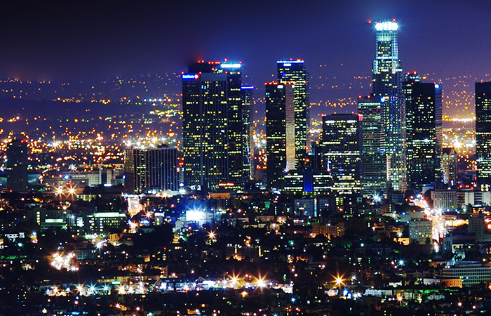 Los Angeles, a primeira cidade ligada