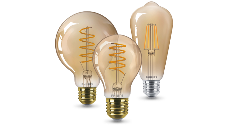 Família de produtos das lâmpadas LED vintage da Philips