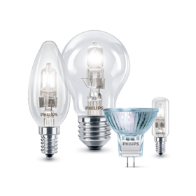 Coleção de produtos das lâmpadas de halogéneo Philips