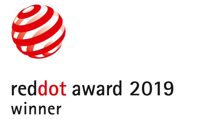 Logótipo do prémio Red Dot Award de 2019