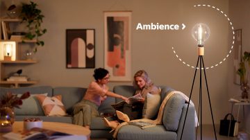 Lâmpada LED Philips decorativa moderna que ilumina a sala de estar